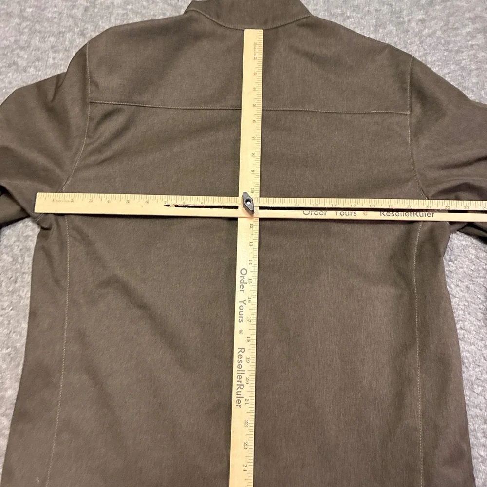Kirkland Signature Softshell Jacket Mens Large Brown Full Zip‎ Fleece Lined